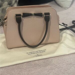 Kate Spade Blush and Black Satchel